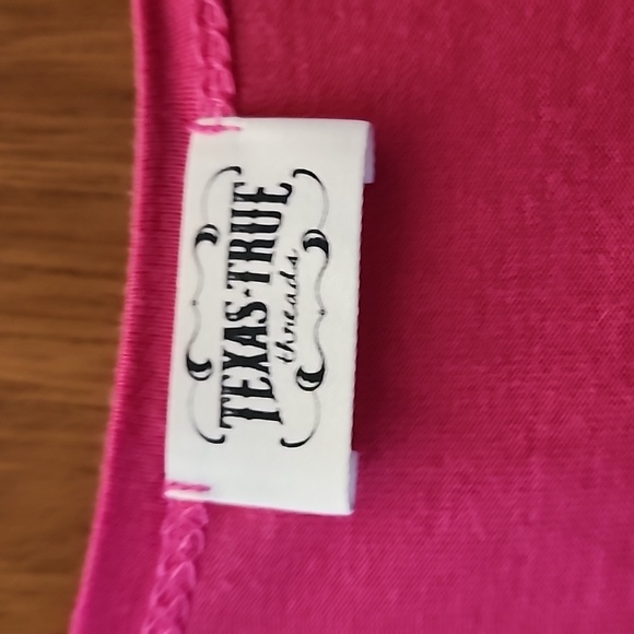 TEXAS TRUE THREADS PINK CARDIGAN LARGE - Picture 2 of 2